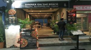 Restaurant glacier à vendre à Bophut Koh Samui - Vue mer et terrasse sur plage