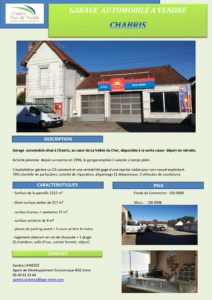 Garage automobile à vendre dans le Cher, France