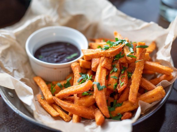 fries and dipping sauce